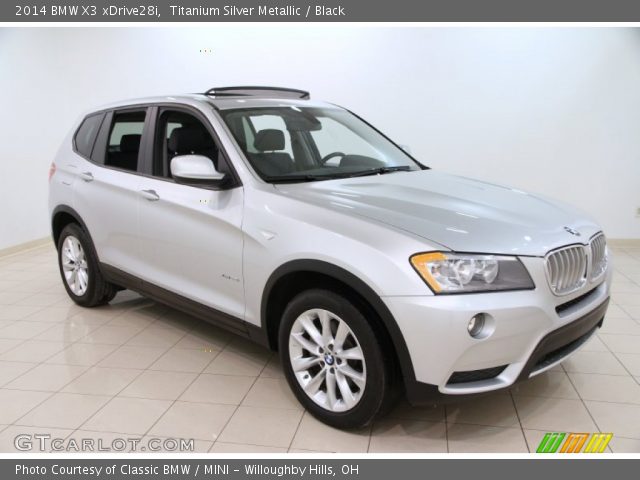 2014 BMW X3 xDrive28i in Titanium Silver Metallic