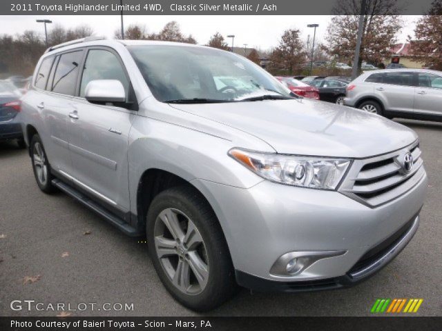 2011 Toyota Highlander Limited 4WD in Classic Silver Metallic