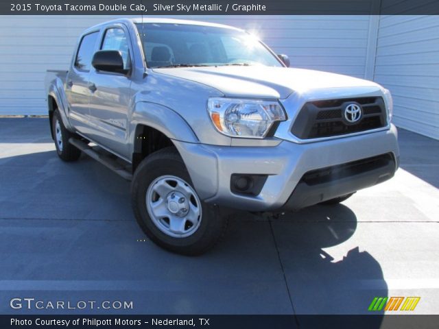 2015 Toyota Tacoma Double Cab in Silver Sky Metallic