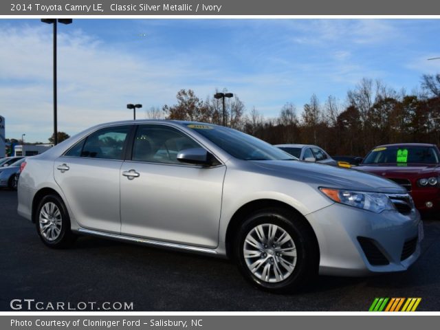 2014 Toyota Camry LE in Classic Silver Metallic