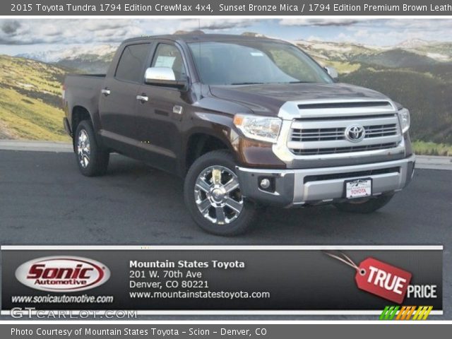 2015 Toyota Tundra 1794 Edition CrewMax 4x4 in Sunset Bronze Mica