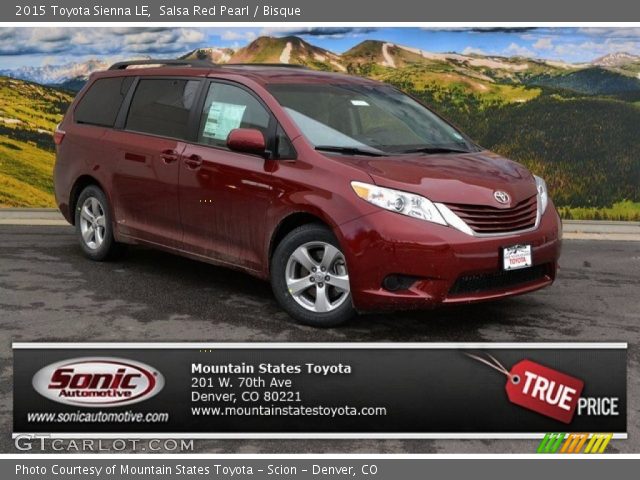 2015 Toyota Sienna LE in Salsa Red Pearl