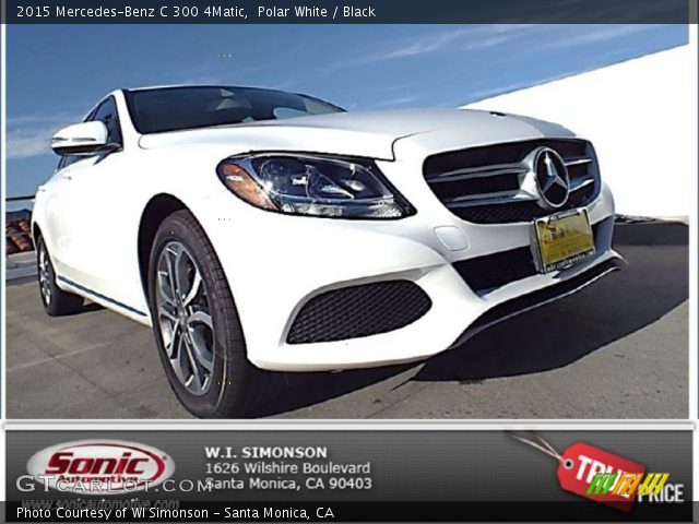 2015 Mercedes-Benz C 300 4Matic in Polar White