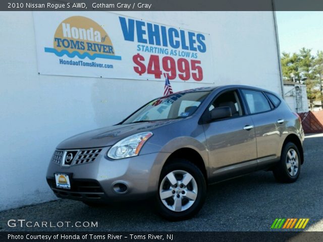 2010 Nissan Rogue S AWD in Gotham Gray