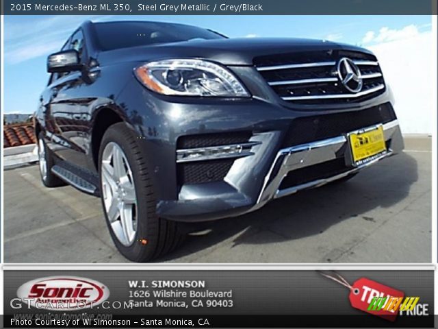 2015 Mercedes-Benz ML 350 in Steel Grey Metallic