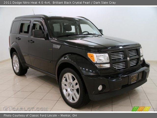 2011 Dodge Nitro Heat 4.0 4x4 in Brilliant Black Crystal Pearl