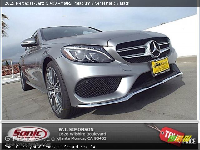 2015 Mercedes-Benz C 400 4Matic in Paladium Silver Metallic