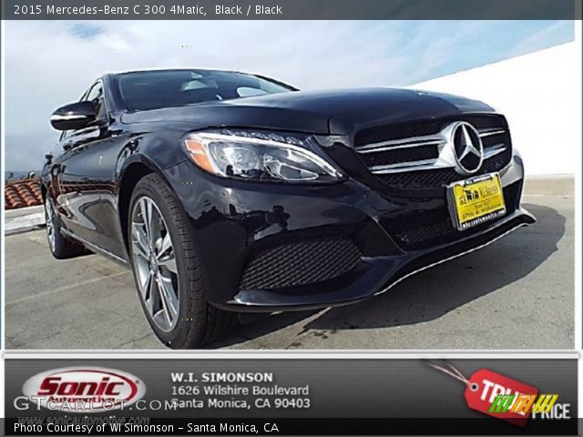 2015 Mercedes-Benz C 300 4Matic in Black