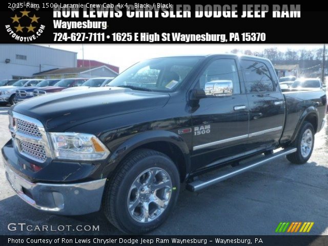 2015 Ram 1500 Laramie Crew Cab 4x4 in Black