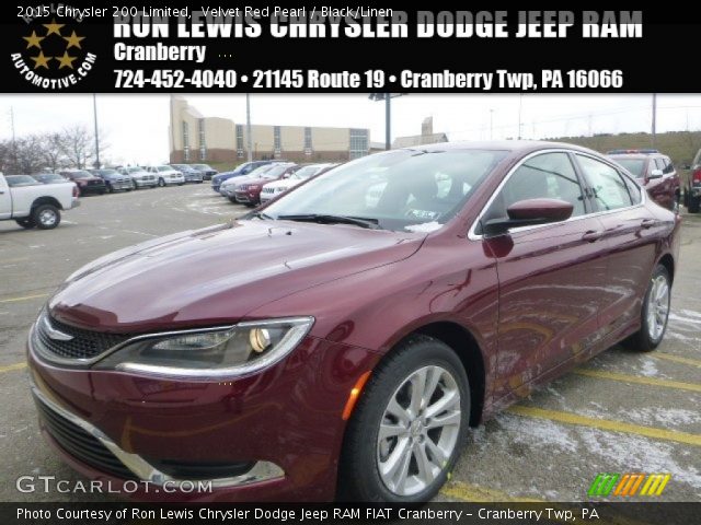 2015 Chrysler 200 Limited in Velvet Red Pearl