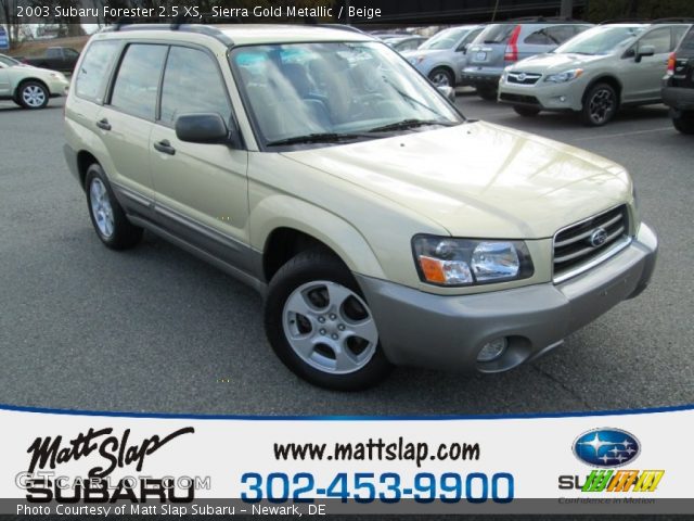 2003 Subaru Forester 2.5 XS in Sierra Gold Metallic