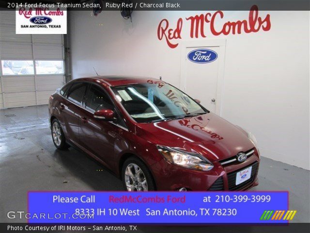 2014 Ford Focus Titanium Sedan in Ruby Red