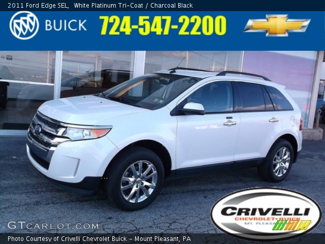 2011 Ford Edge SEL in White Platinum Tri-Coat