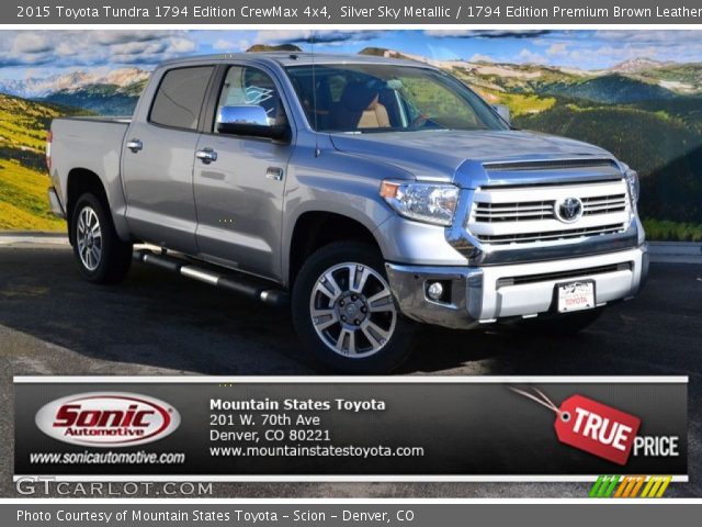 2015 Toyota Tundra 1794 Edition CrewMax 4x4 in Silver Sky Metallic