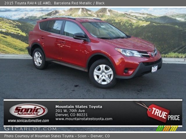 2015 Toyota RAV4 LE AWD in Barcelona Red Metallic