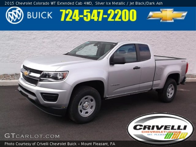 2015 Chevrolet Colorado WT Extended Cab 4WD in Silver Ice Metallic