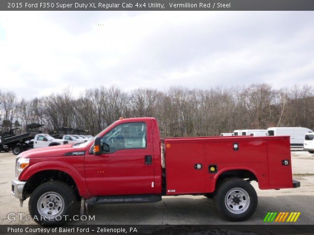 2015 Ford F350 Super Duty XL Regular Cab 4x4 Utility in Vermillion Red