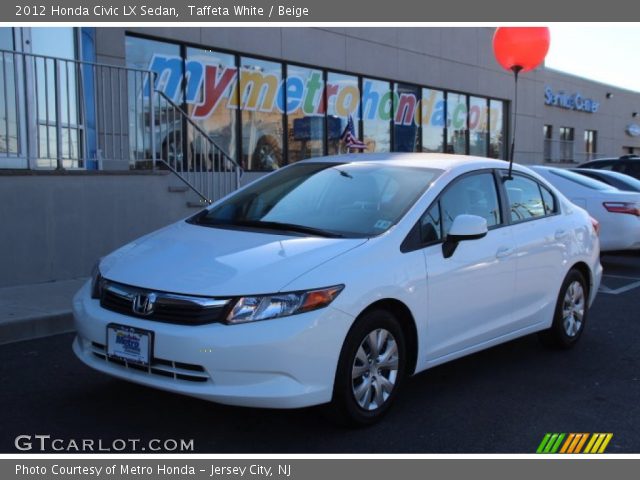 2012 Honda Civic LX Sedan in Taffeta White