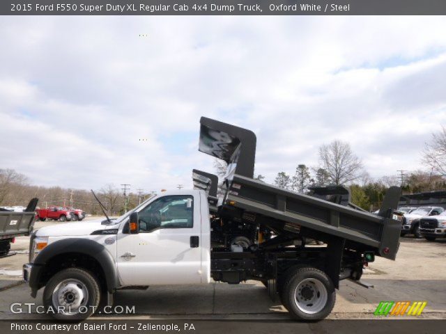 2015 Ford F550 Super Duty XL Regular Cab 4x4 Dump Truck in Oxford White