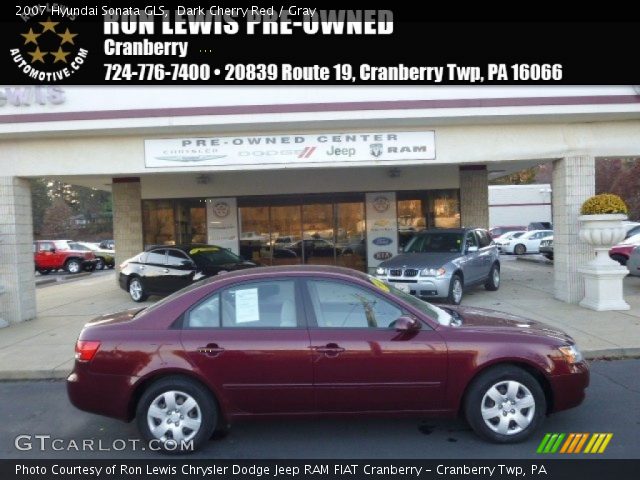 2007 Hyundai Sonata GLS in Dark Cherry Red