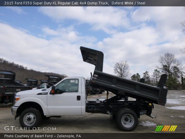 2015 Ford F350 Super Duty XL Regular Cab 4x4 Dump Truck in Oxford White