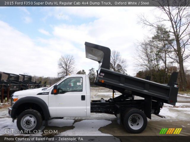 2015 Ford F350 Super Duty XL Regular Cab 4x4 Dump Truck in Oxford White