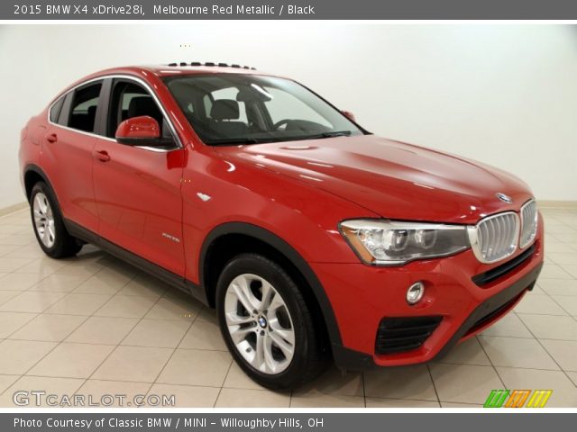 2015 BMW X4 xDrive28i in Melbourne Red Metallic