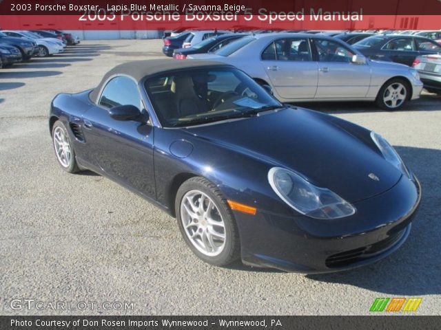 2003 Porsche Boxster  in Lapis Blue Metallic