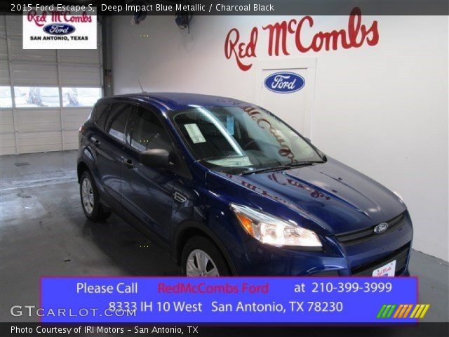 2015 Ford Escape S in Deep Impact Blue Metallic