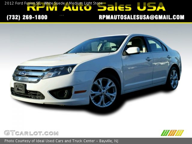 2012 Ford Fusion SE in White Suede