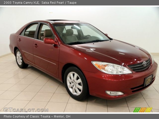 2003 Toyota Camry XLE in Salsa Red Pearl