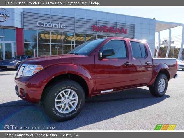 2015 Nissan Frontier SV Crew Cab in Cayenne Red
