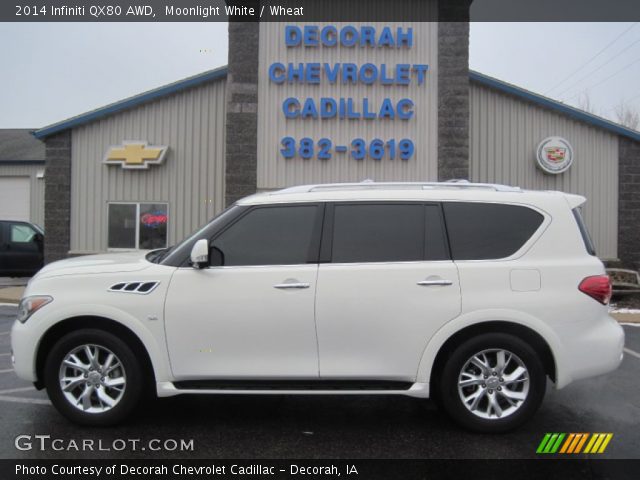 2014 Infiniti QX80 AWD in Moonlight White