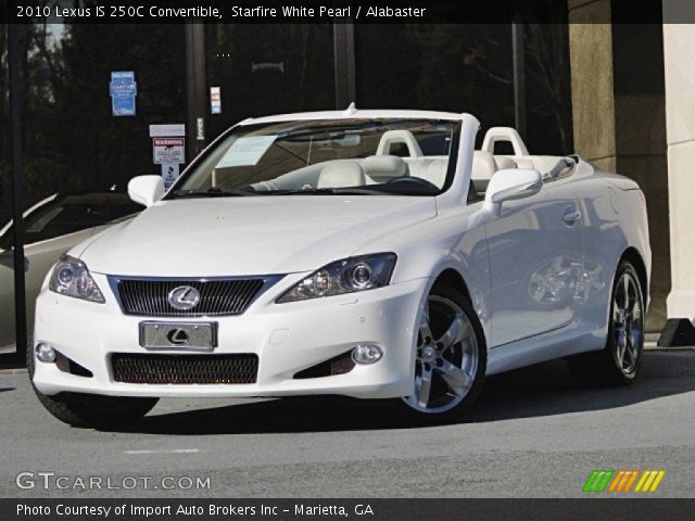 2010 Lexus IS 250C Convertible in Starfire White Pearl