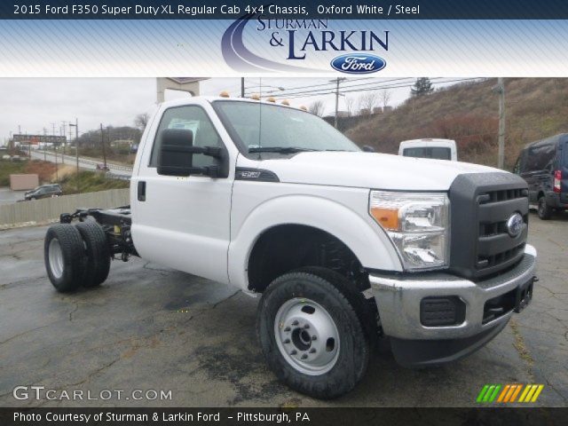 2015 Ford F350 Super Duty XL Regular Cab 4x4 Chassis in Oxford White