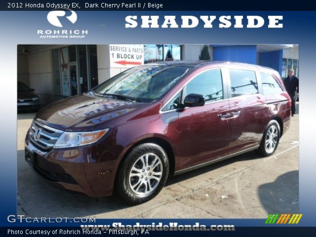 2012 Honda Odyssey EX in Dark Cherry Pearl II