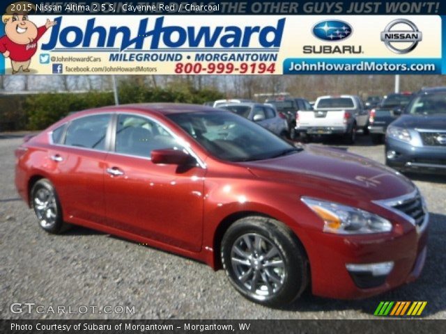 2015 Nissan Altima 2.5 S in Cayenne Red