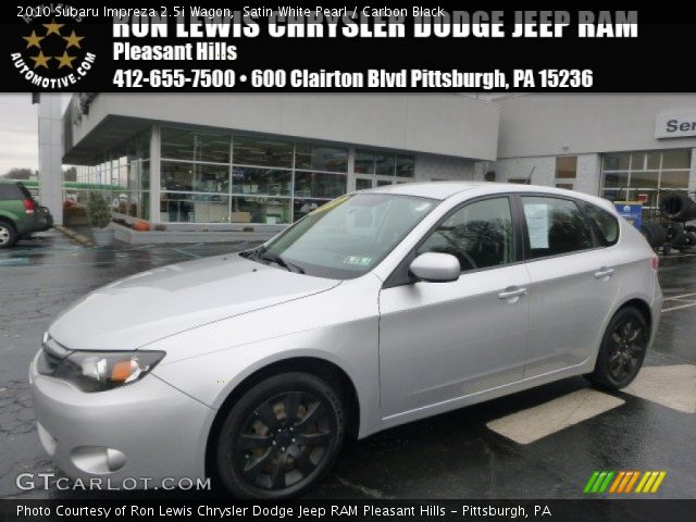 2010 Subaru Impreza 2.5i Wagon in Satin White Pearl