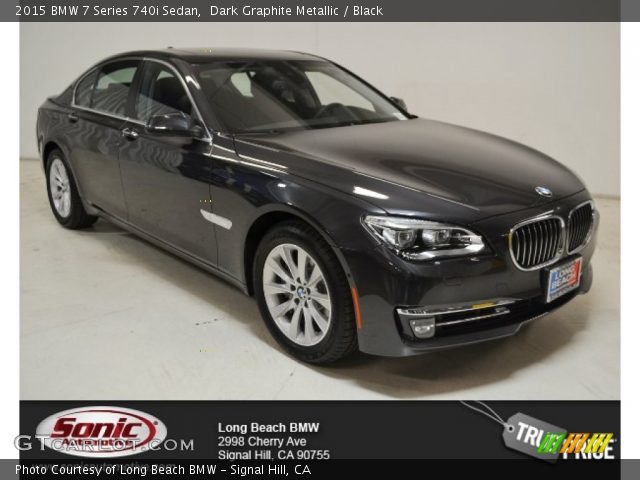2015 BMW 7 Series 740i Sedan in Dark Graphite Metallic