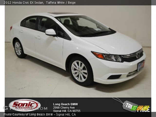 2012 Honda Civic EX Sedan in Taffeta White