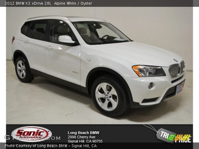 2012 BMW X3 xDrive 28i in Alpine White