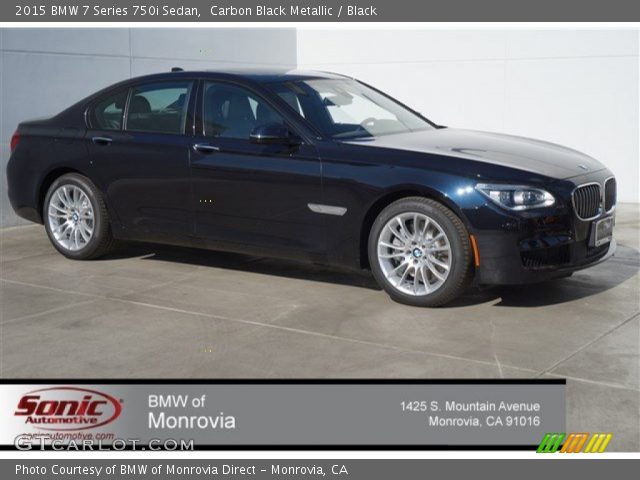 2015 BMW 7 Series 750i Sedan in Carbon Black Metallic