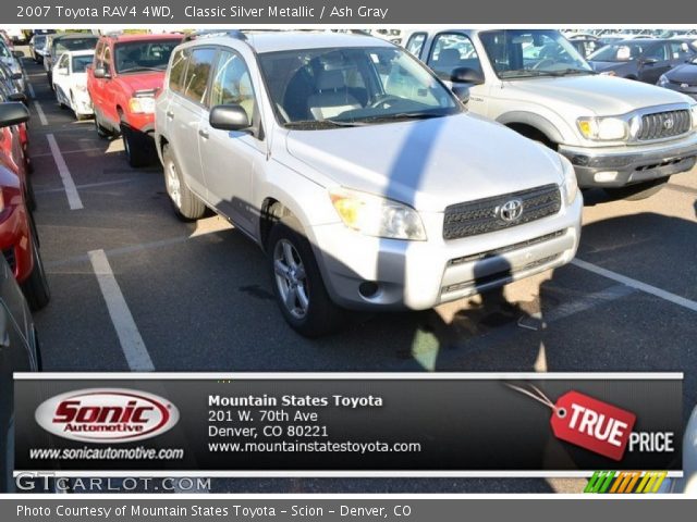 2007 Toyota RAV4 4WD in Classic Silver Metallic