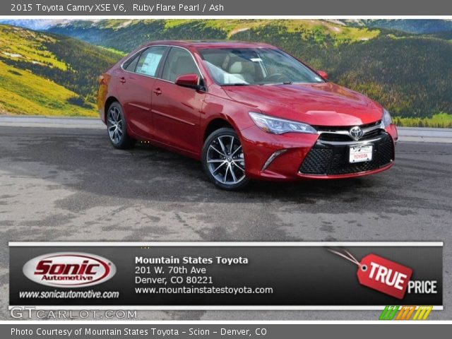 2015 Toyota Camry XSE V6 in Ruby Flare Pearl