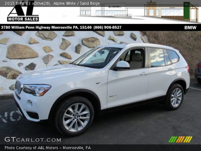 2015 BMW X3 xDrive28i in Alpine White