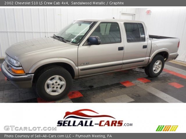 2002 Chevrolet S10 LS Crew Cab 4x4 in Sandalwood Metallic