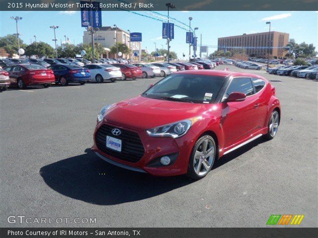 2015 Hyundai Veloster Turbo in Boston Red