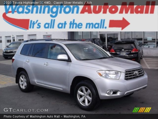 2010 Toyota Highlander SE 4WD in Classic Silver Metallic