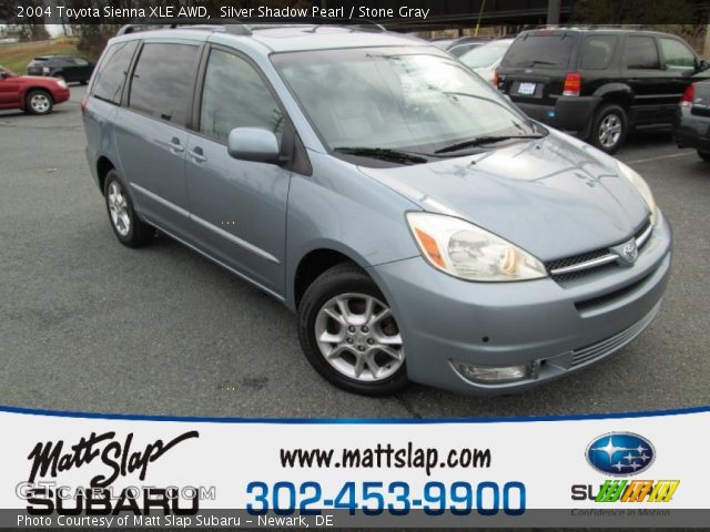 2004 Toyota Sienna XLE AWD in Silver Shadow Pearl