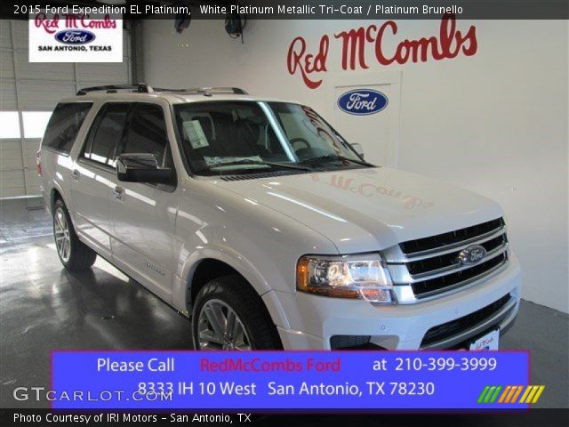 2015 Ford Expedition EL Platinum in White Platinum Metallic Tri-Coat